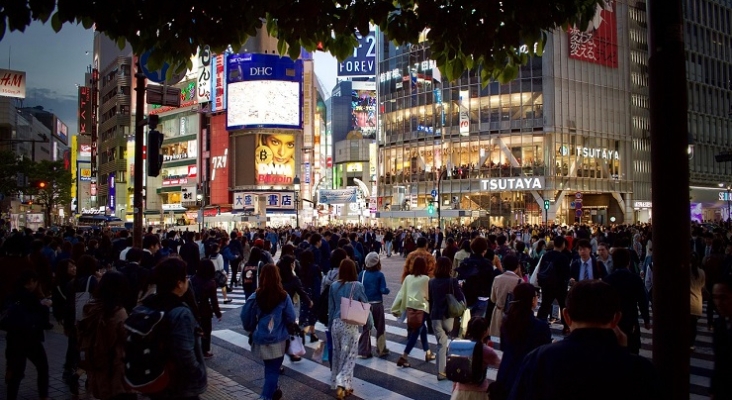 Cruce de Shibuya, en Tokio (Japón)