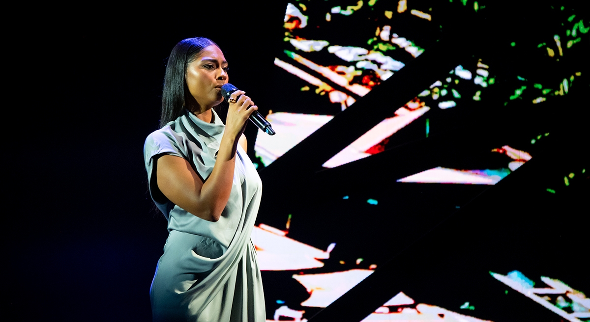 La cantante canaria Nia Correia actuó en la gala