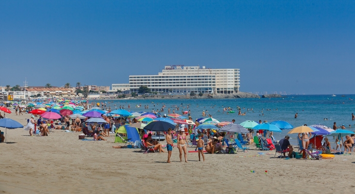 Vista de una playa de La Manga