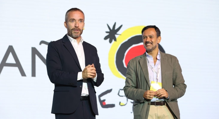 Polonia, México y Colombia, mercados turísticos destacados de 2024 / En la imagen, Miguel Sanz, director general de Turespaña, con Lope Afonso, vicepresidente y consejero de Turismo del Cabildo de Tenerife.