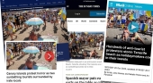 El ‘asedio’ a los turistas en la Playa de las Américas (Tenerife), portada en la prensa internacional