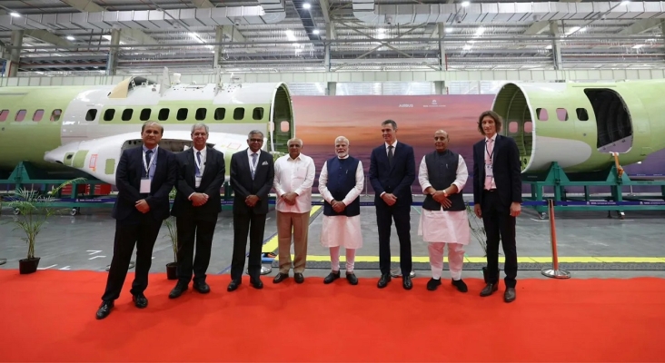 Tata Advanced Systems Limited (TASL) y Airbus inauguraron en Vadodara, Gujarat, el complejo de para el montaje final del avión militar C295