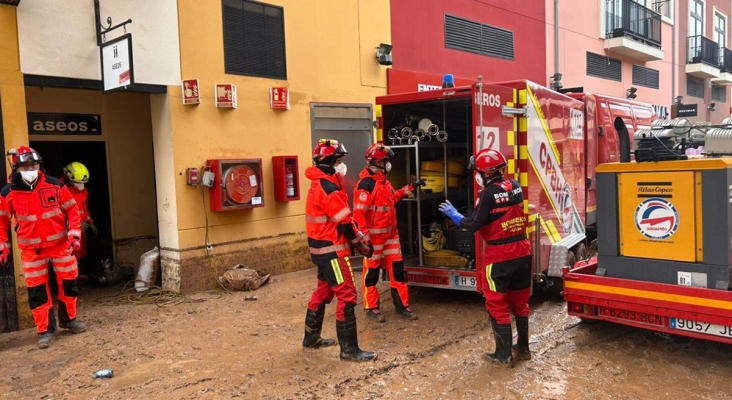 Operativo de ayuda a los afectados por la DANA. Foto: Consorcio de Bomberos de Valencia