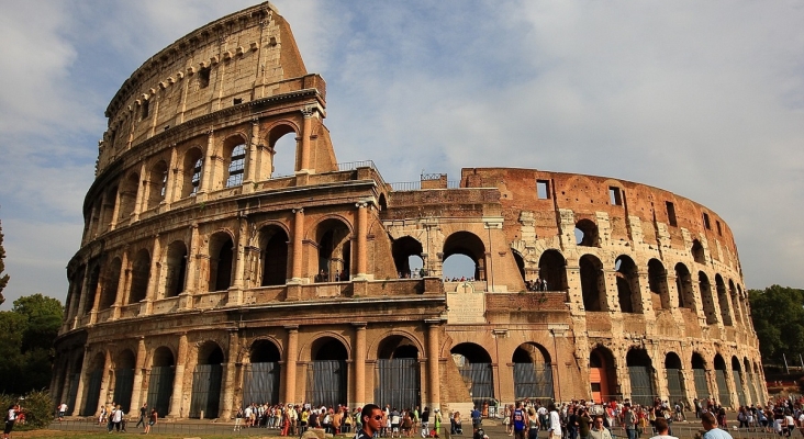 Coliseo de Roma, en Italia