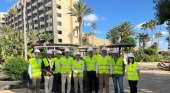 Delegación que participó en la visita de las obras del próximo hotel Paradisus by Meliá en Fuerteventura