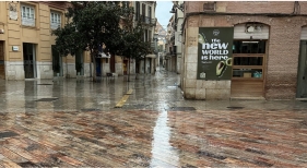 Calle de Málaga afectada por la DANA Foto: Eulogio Abelenda