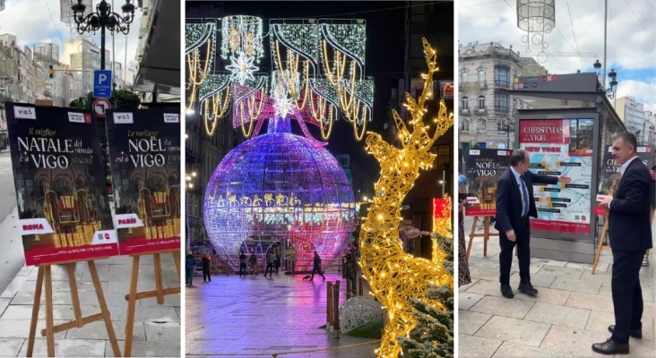 Vigo (Pontevedra) promociona su Navidad con más de 800 vallas publicitarias en todo el mundo