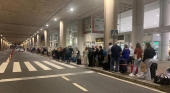 Colas en el Aeropuerto de Arrecife (Lanzarote). Foto Federación Turística de Lanzarote