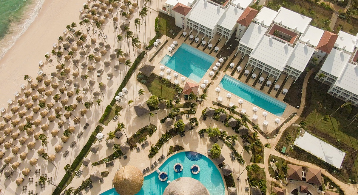 Paradisus Palma Real Pool Beach aerial