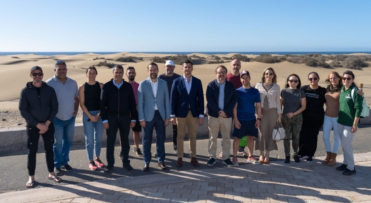 Empleados de Lopesan visitaron las Dunas de Maspalomas (Gran Canaria)