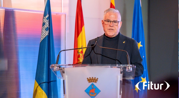 Pere Granados,  alcalde de Salou y presidente del Patronato Municipal de Turismo, durante la presentación del evento