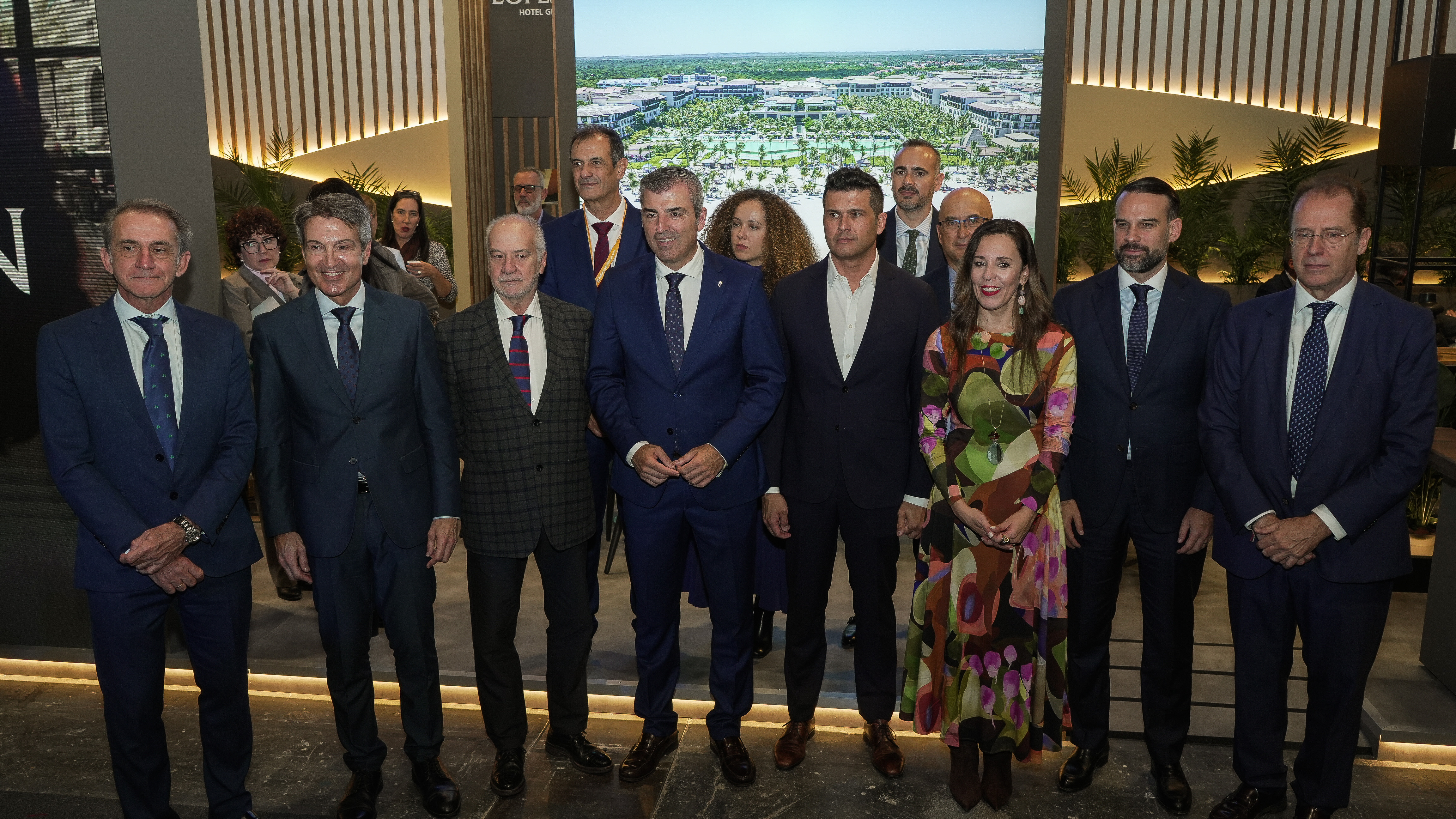 Grupo Lopesan con Manuel Domínguez, Jessica de León y José Manuel Sanabria