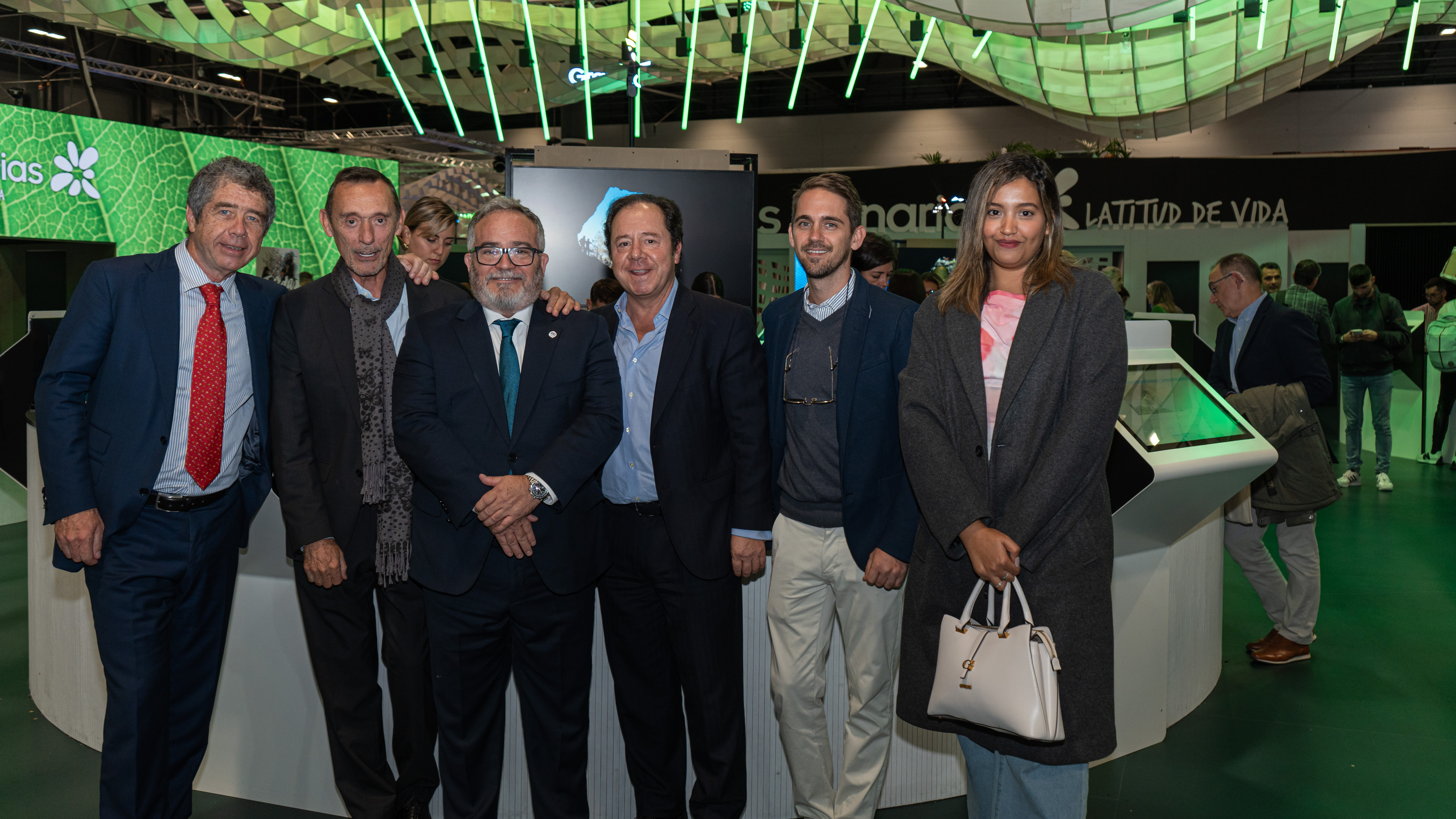 Claudio Alonso, Javier de Angulo, Ignacio Moll, Juan Francisco Falcón, Guillermo de Angulo y Sadia Raji