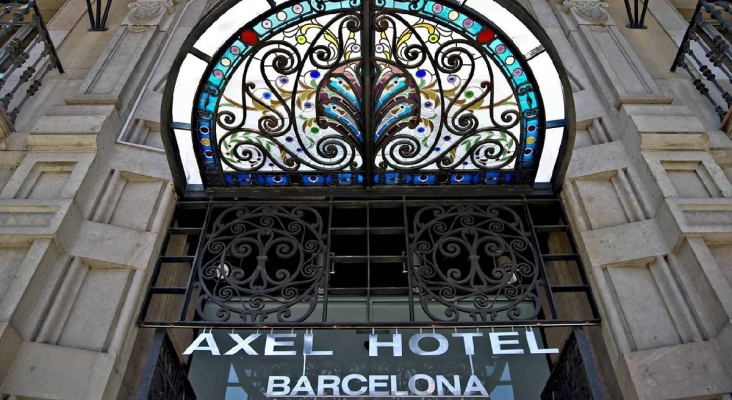 Imagen de la fachada del Axel Hotel Barcelona