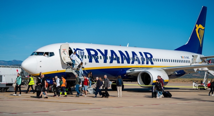 Avión de Ryanair en el Aeropuerto de Castellón Foto Aerocas