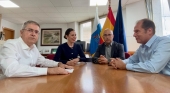 Marco Aurelio Pérez, alcalde de SBT; Jessica de León, consejera de Turismo de Canarias; Miguel Ángel Rodríguez, director general de Ordenación y Promoción Turística; y José Manuel Sanabria, viceconsejero de Turismo