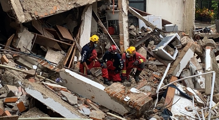 Un español, único fallecido al derrumbarse un hotel en México tras el paso del huracán Nora |Foto: Enrique Alfaro vía Twitter