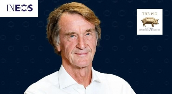 Jim Ratcliffe, dueño de la multinacional petroquímica INEOS| Foto: INEOS / Logo: The Pig