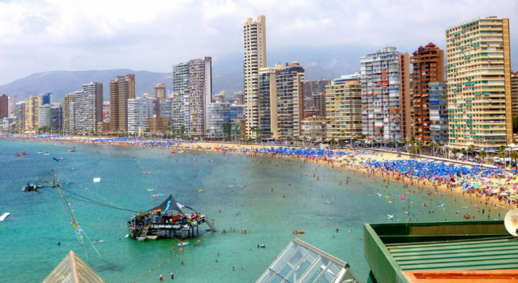 Playa de Poniente en Benidorm