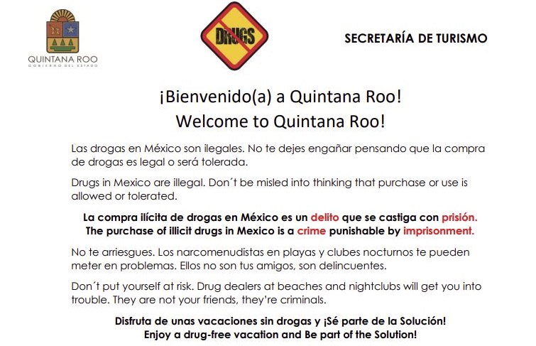 documento mexico droga turistas