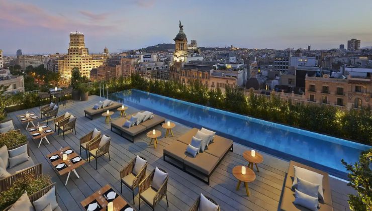 Terraza en la azotea del hotel Mandarin Oriental Barcelona | Foto: Mandarin Oriental Hotel Group