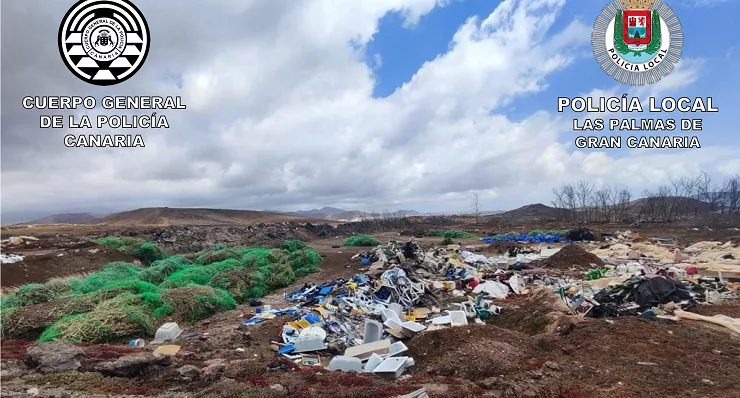 Denuncian a hotelera por dos macrovertidos de residuos en barrancos de Gran Canaria