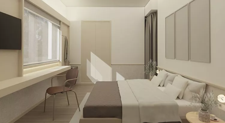Interior de una habitación del nuevo Terrassa Confort (Barcelona) | Foto: Panoram Hotel Management