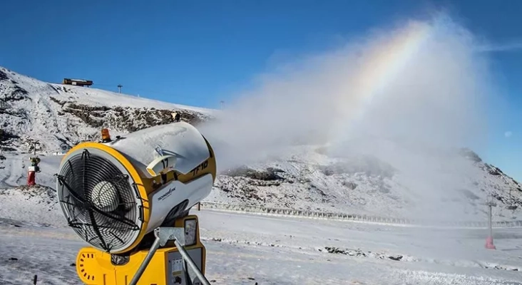 Cómo funcionan los cañones de nieve artificial?