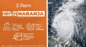Cancún (México), en alerta naranja ante la inmimente llegada del huracán Beryl Fotos Gobierno de Quintana Roo y NOAA