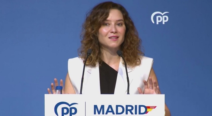 Isabel Díaz Ayuso durante su intervención